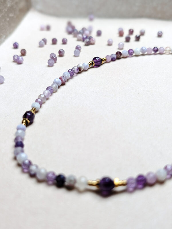 Lepidolit Ametyst Hematyt