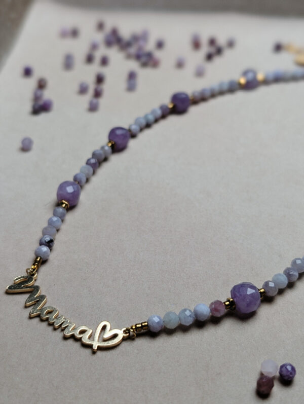 Ametyst Lepidolit Hematyt