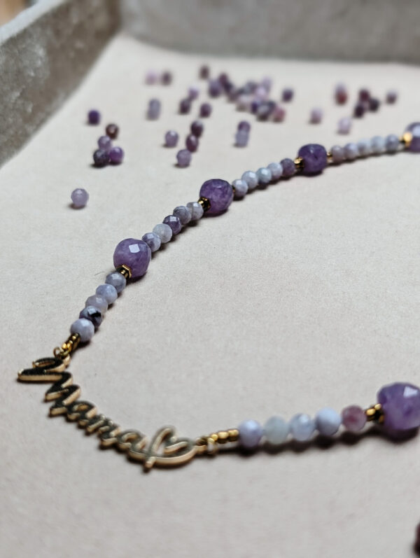 Ametyst Lepidolit Hematyt