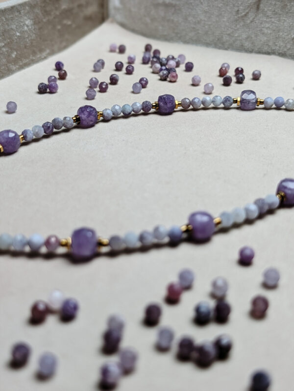 Ametyst Lepidolit Hematyt