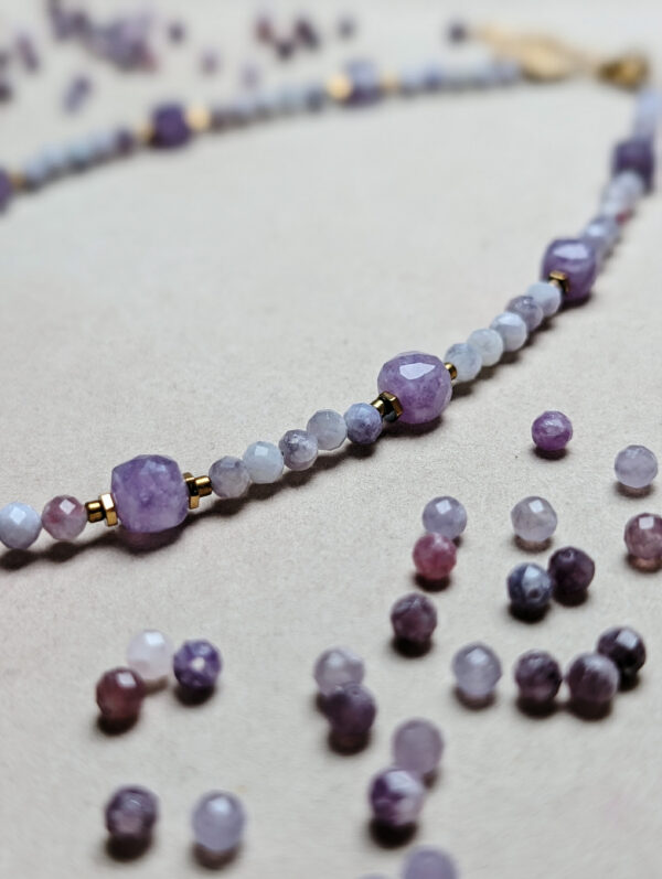 Ametyst Lepidolit Hematyt